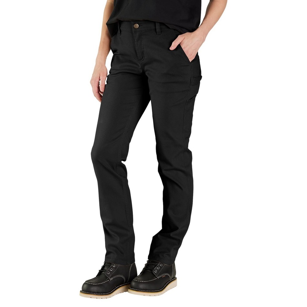 Carhartt Women's Rugged Professional Series Loose Fit Black Canvas Size 12R NWT